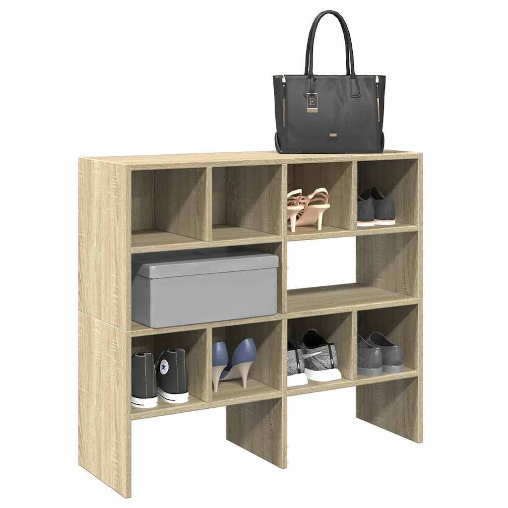 cipőtartók 2 db egymásba rakható Sonoma tölgy 89,5x30x40 cm