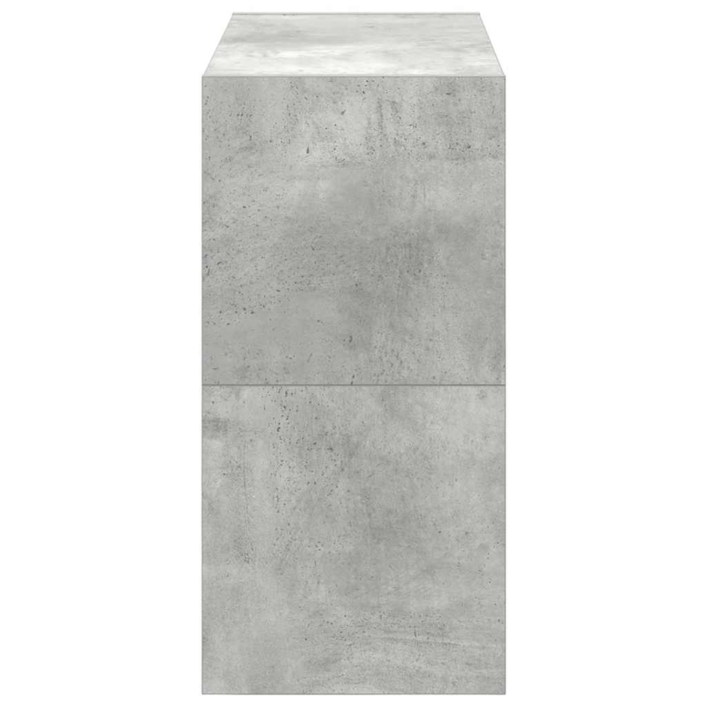 2 db betonszürke cipőtartó állvány halmozható 60 x 30 x 30,5 cm