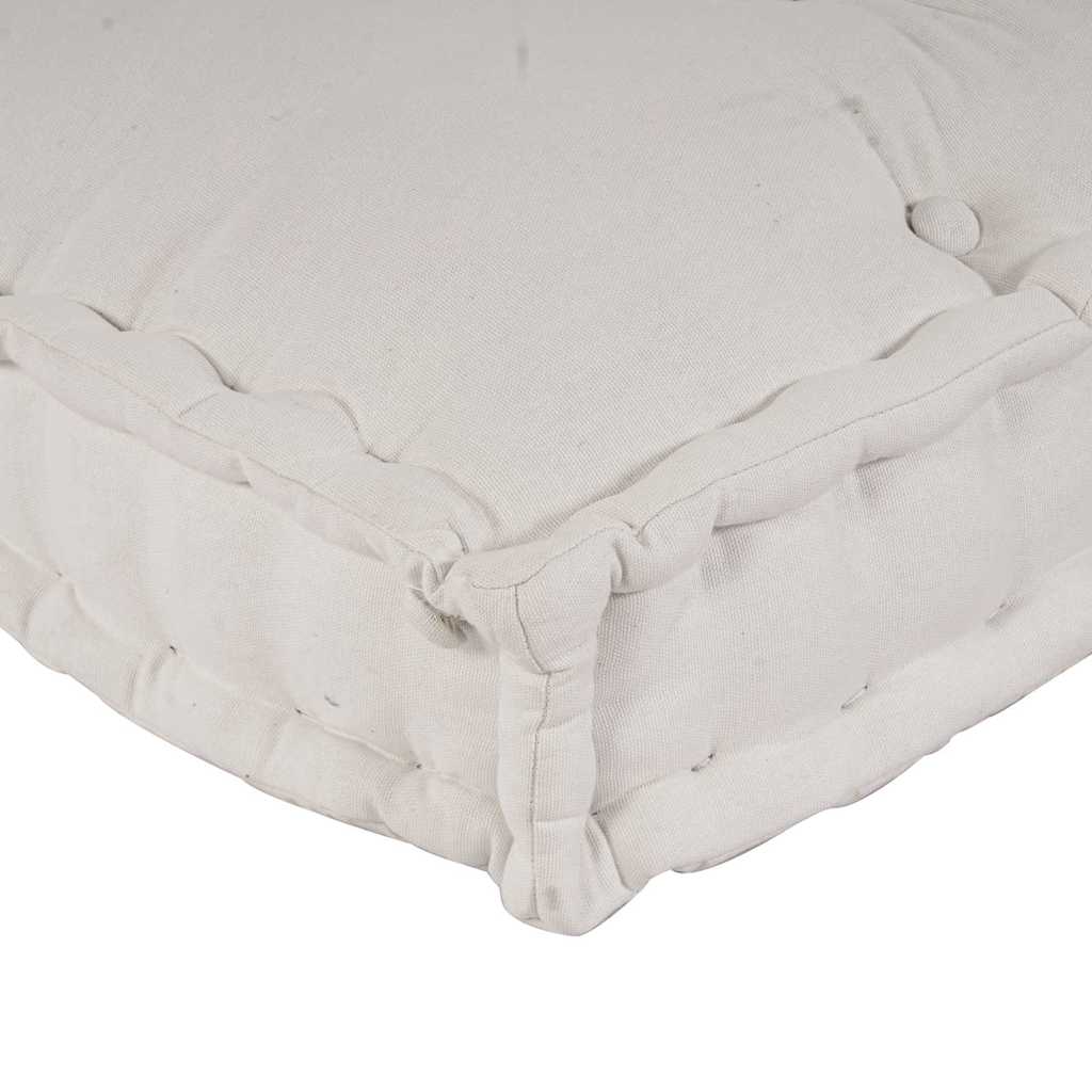 Pallet Sofa Párna 3 pcs Krémszínű 120 x 80 x 34 cm Szövet
