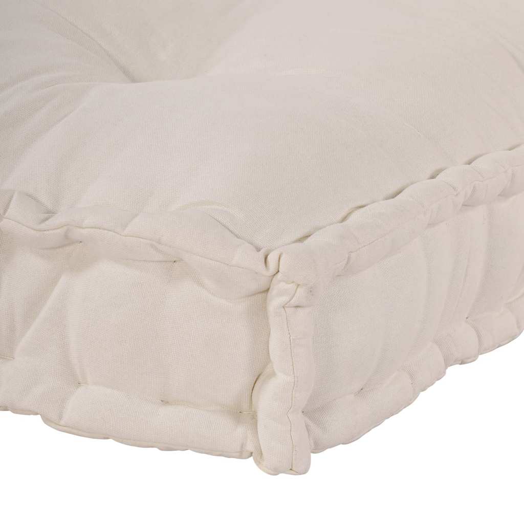 Pallet Sofa Párna Krémszínű 120 x 80 x 12 cm Szövet
