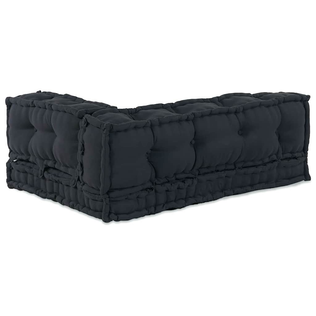 Pallet Sofa Párna 3 pcs Antracitszürke 120 x 80 x 38 cm Szövet