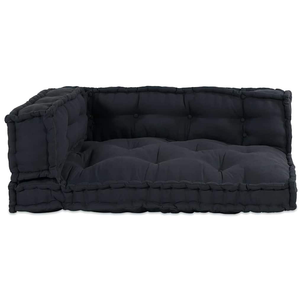 Pallet Sofa Párna 3 pcs Antracitszürke 120 x 80 x 38 cm Szövet