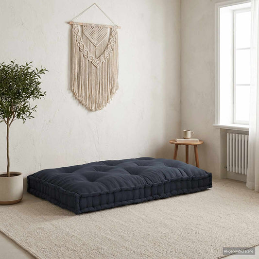Pallet Sofa Párna Antracitszürke 120 x 80 x 12 cm Szövet