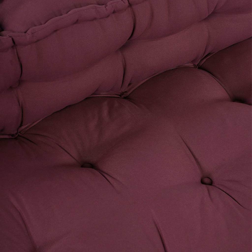 Pallet Sofa Párna 2 pcs Bordó 120 x 80 x 38 cm Szövet