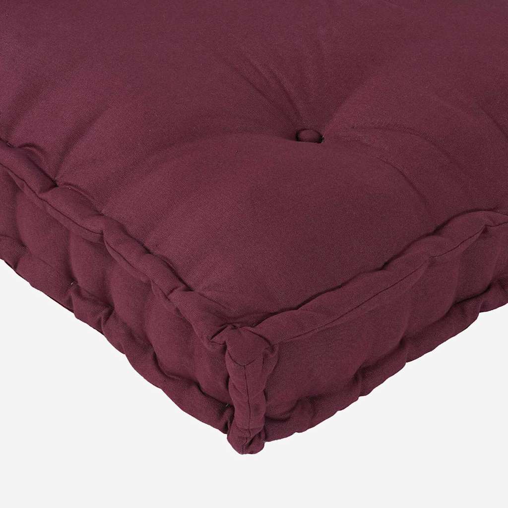 Pallet Sofa Párna Bordó 120 x 80 x 12 cm Szövet