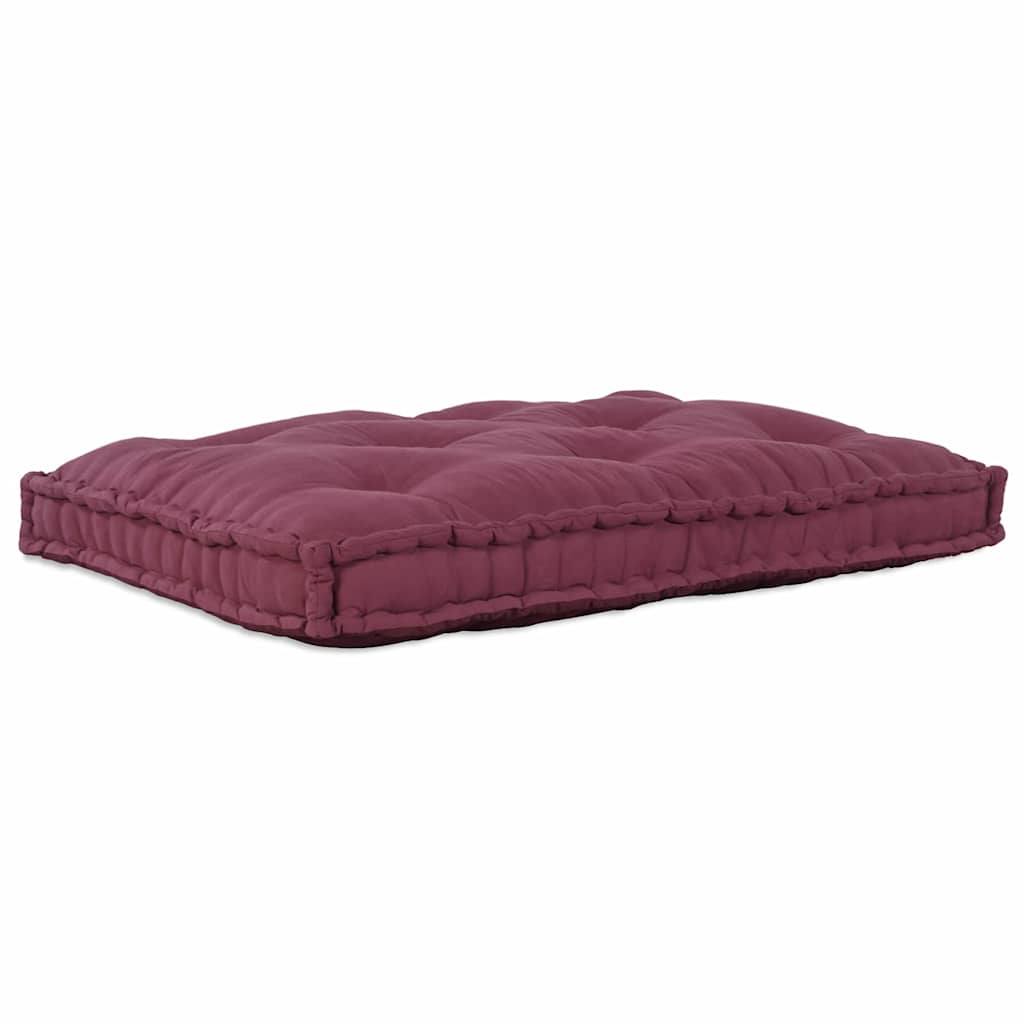 Pallet Sofa Párna Bordó 120 x 80 x 12 cm Szövet