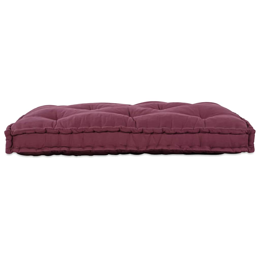 Pallet Sofa Párna Bordó 120 x 80 x 12 cm Szövet