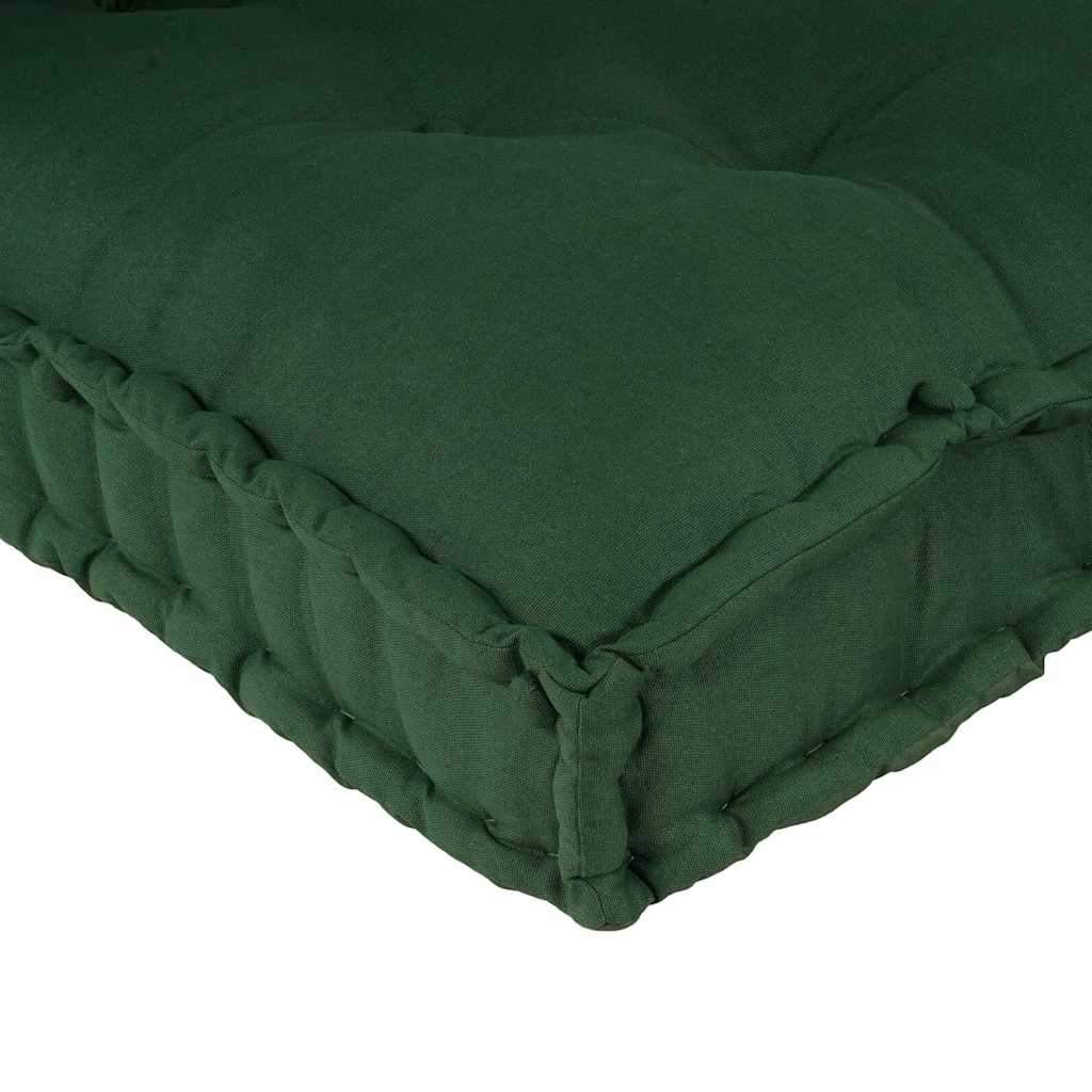 Pallet Sofa Párna 3 pcs Zöld 120 x 80 x 38 cm Szövet