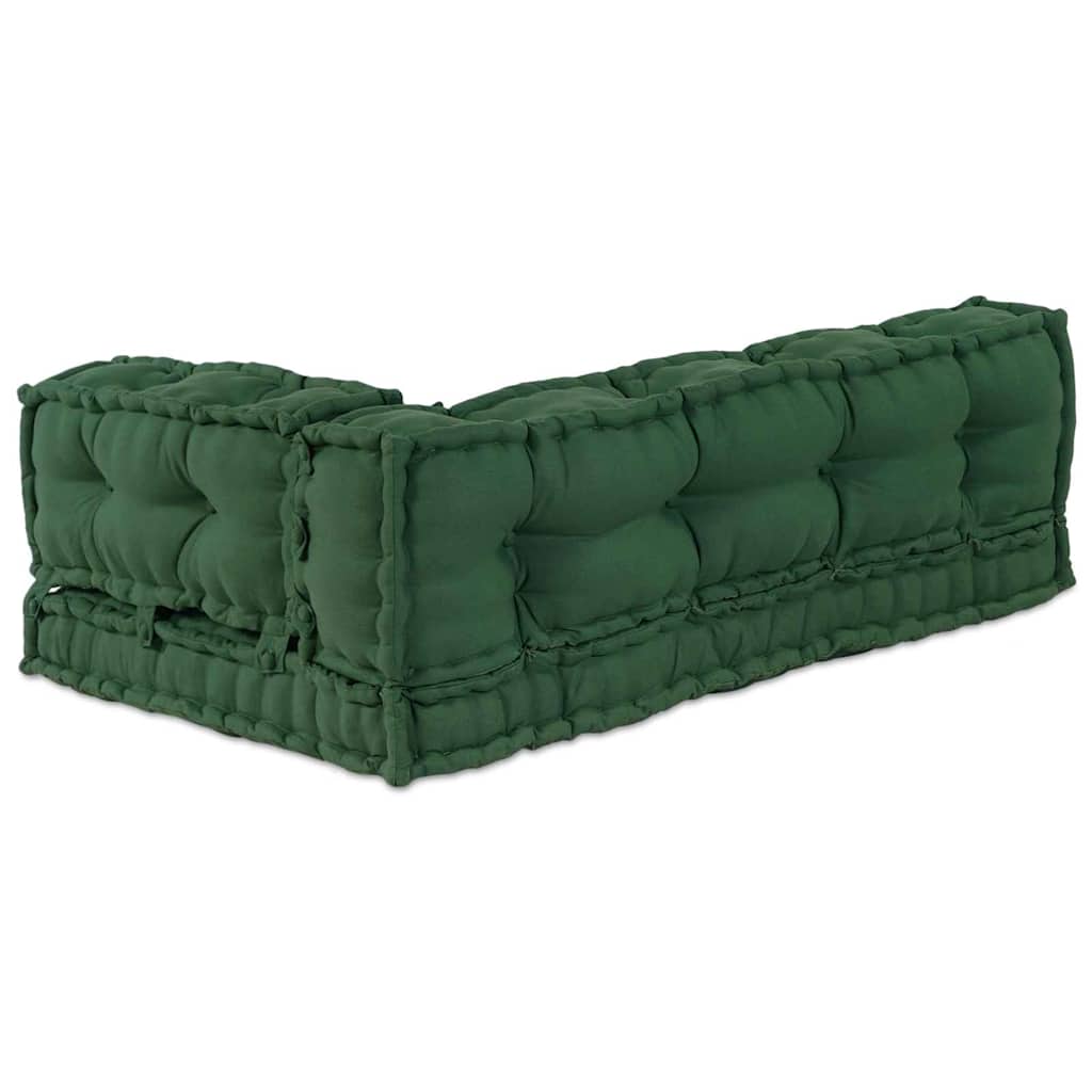 Pallet Sofa Párna 3 pcs Zöld 120 x 80 x 38 cm Szövet