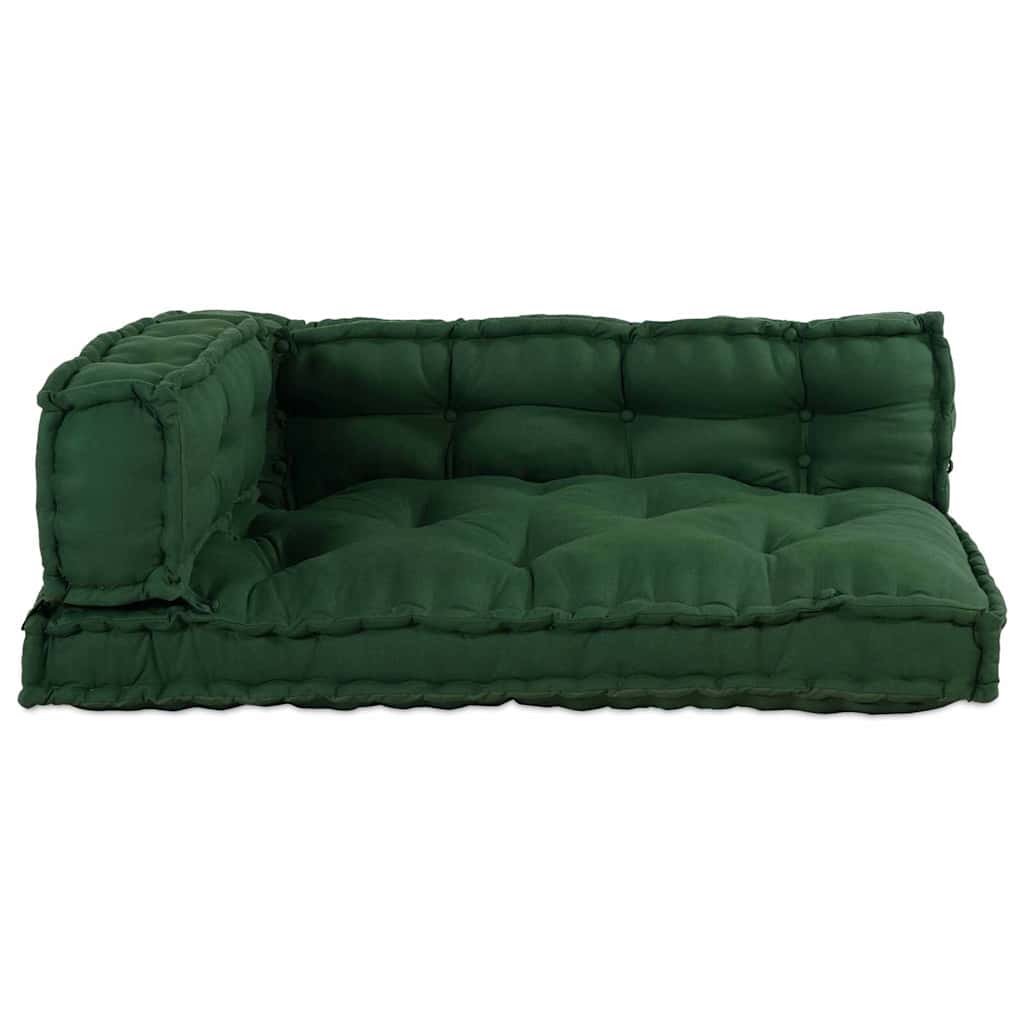 Pallet Sofa Párna 3 pcs Zöld 120 x 80 x 38 cm Szövet
