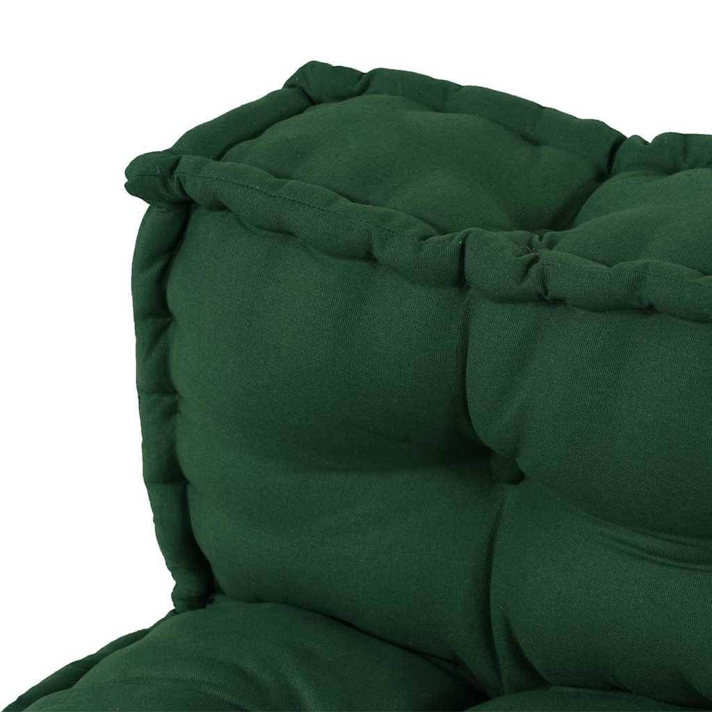 Pallet Sofa Párna 2 pcs Zöld 120 x 80 x 38 cm Szövet