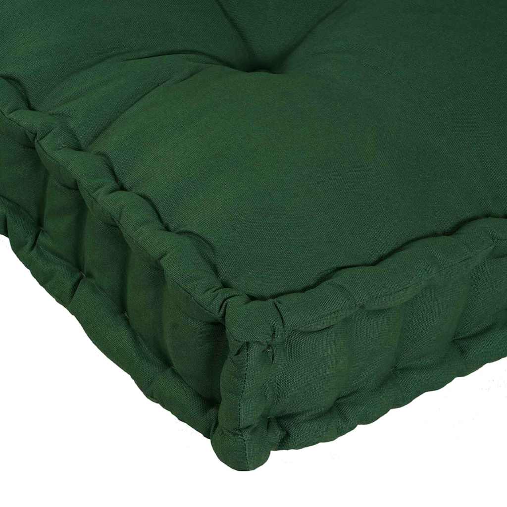 Pallet Sofa Párna 2 pcs Zöld 120 x 80 x 38 cm Szövet