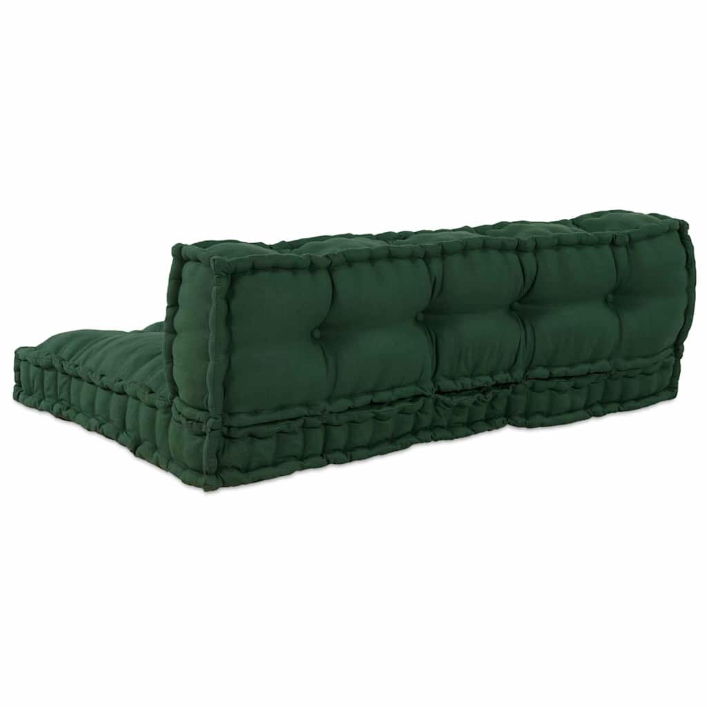 Pallet Sofa Párna 2 pcs Zöld 120 x 80 x 38 cm Szövet
