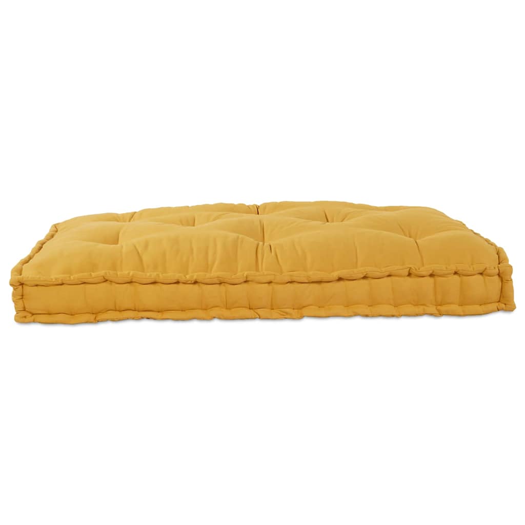 Pallet Sofa Párna Sárga 120 x 80 x 12 cm Szövet