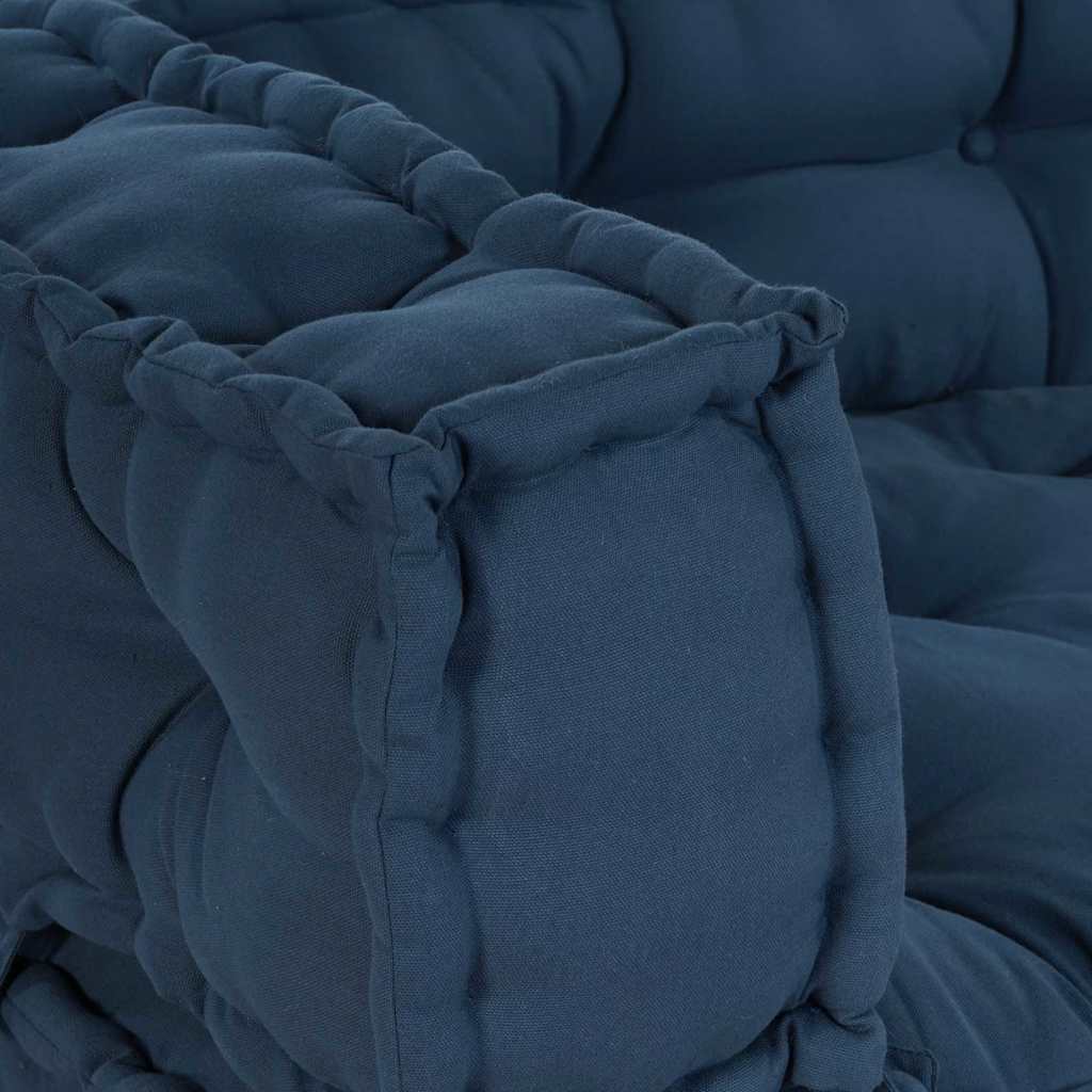Pallet Sofa Párna 3 pcs Indigó 120 x 80 x 38 cm Szövet