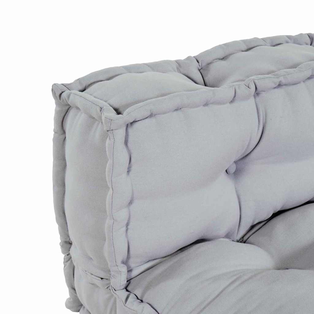 Pallet Sofa Párna 2 pcs Szürke 120 x 80 x 38 cm Szövet