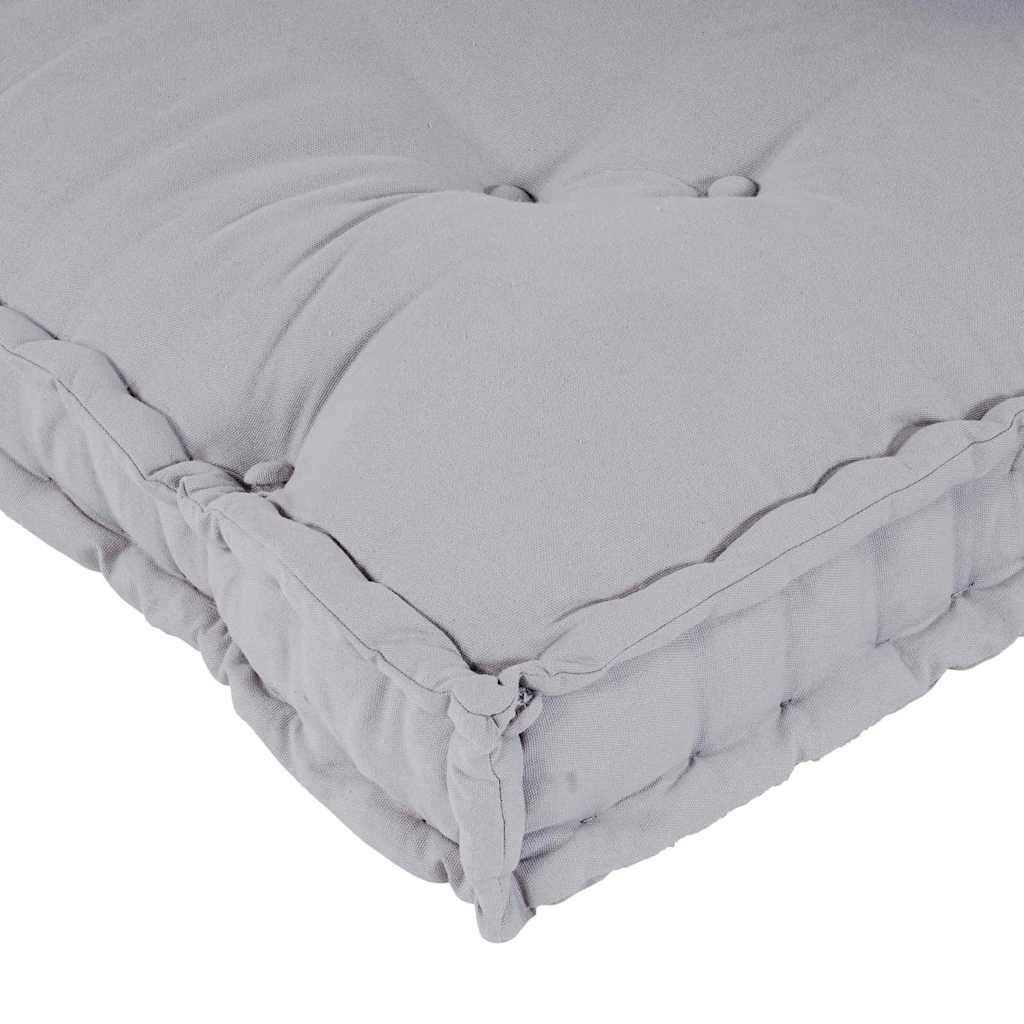 Pallet Sofa Párna 2 pcs Szürke 120 x 80 x 38 cm Szövet