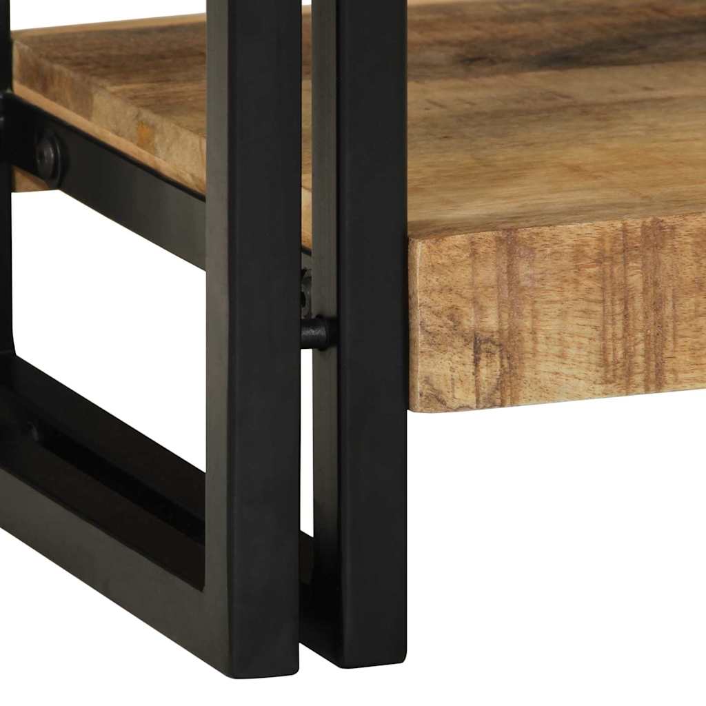 Konzolasztal fiókkal Barna 90 x 33 x 75 cm Tömör Mangófát