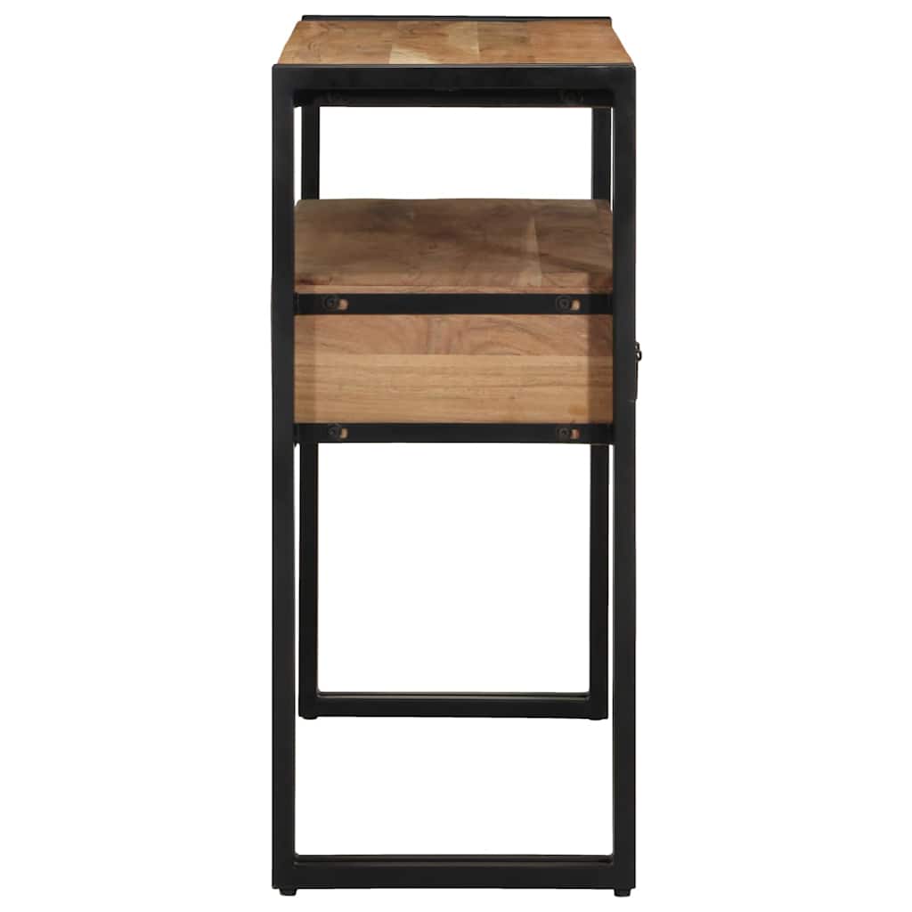 Konzolasztal fiókkal Barna 90 x 33 x 75 cm Tömör Akácfa