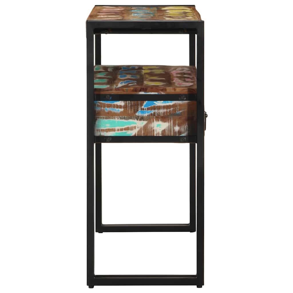 Konzolasztal 90 x 33 x 75 cm Szilárd Újrahasznosított Fa