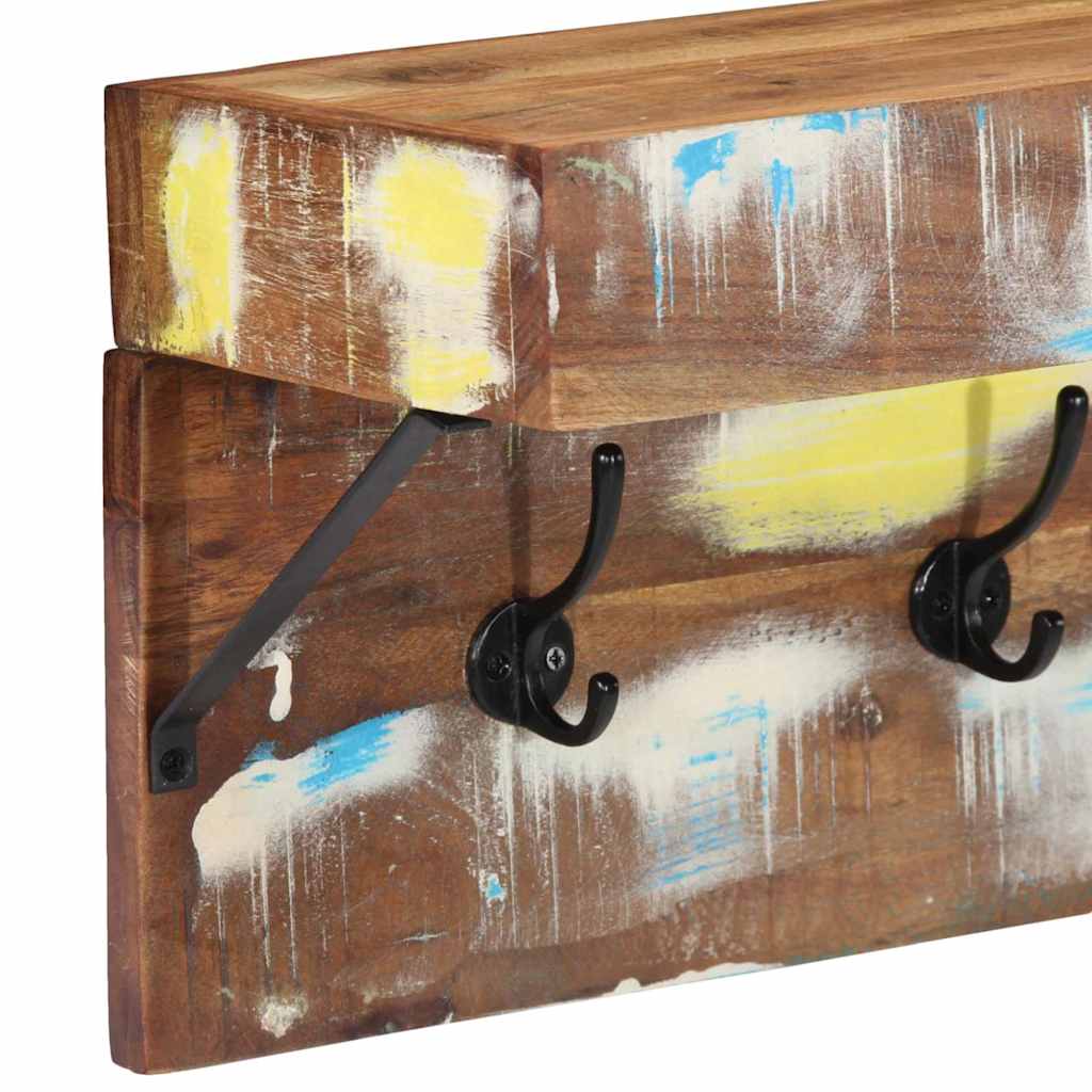 Kabáthorog Sokszínű 73 x 19 x 23 cm Tömör újrahasznosított fa