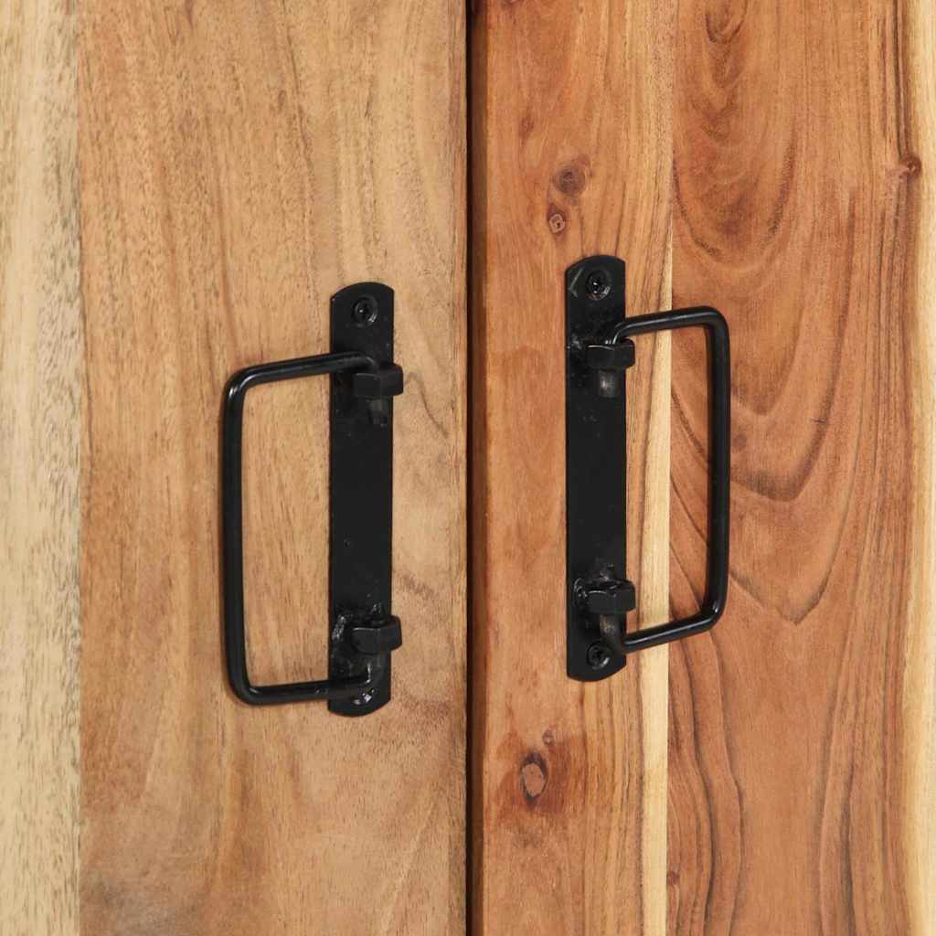 Cipőszekrény polcokkal Barna 56 x 35 x 70 cm Tömör akácfa