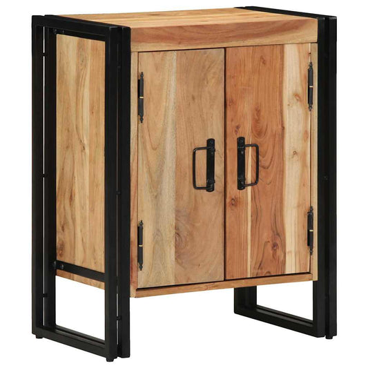 Cipőszekrény polcokkal Barna 56 x 35 x 70 cm Tömör akácfa