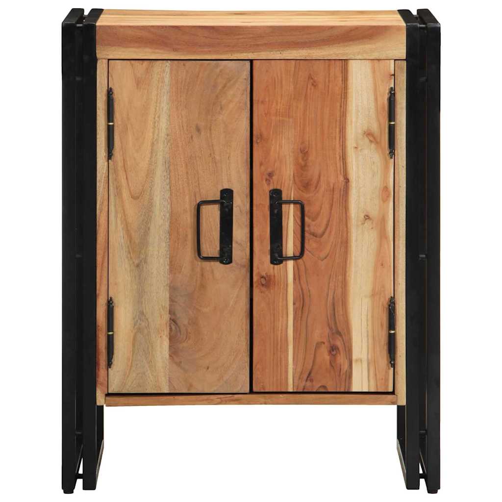 Cipőszekrény polcokkal Barna 56 x 35 x 70 cm Tömör akácfa