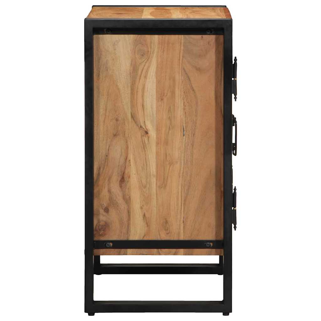 Cipőszekrény polcokkal Barna 56 x 35 x 70 cm Tömör akácfa