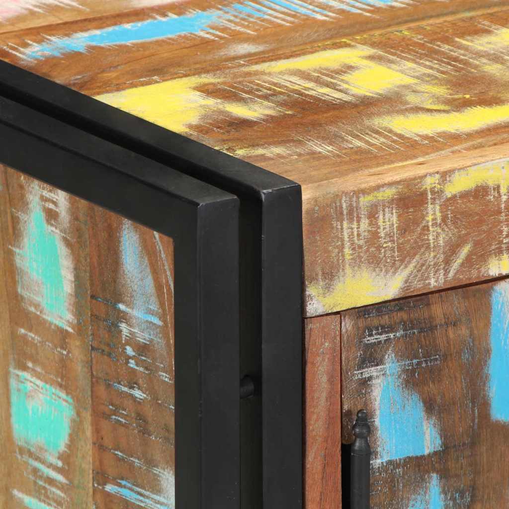 Cipőszekrény Sokszínű 56 x 35 x 70 cm Tömör újrahasznosított fa