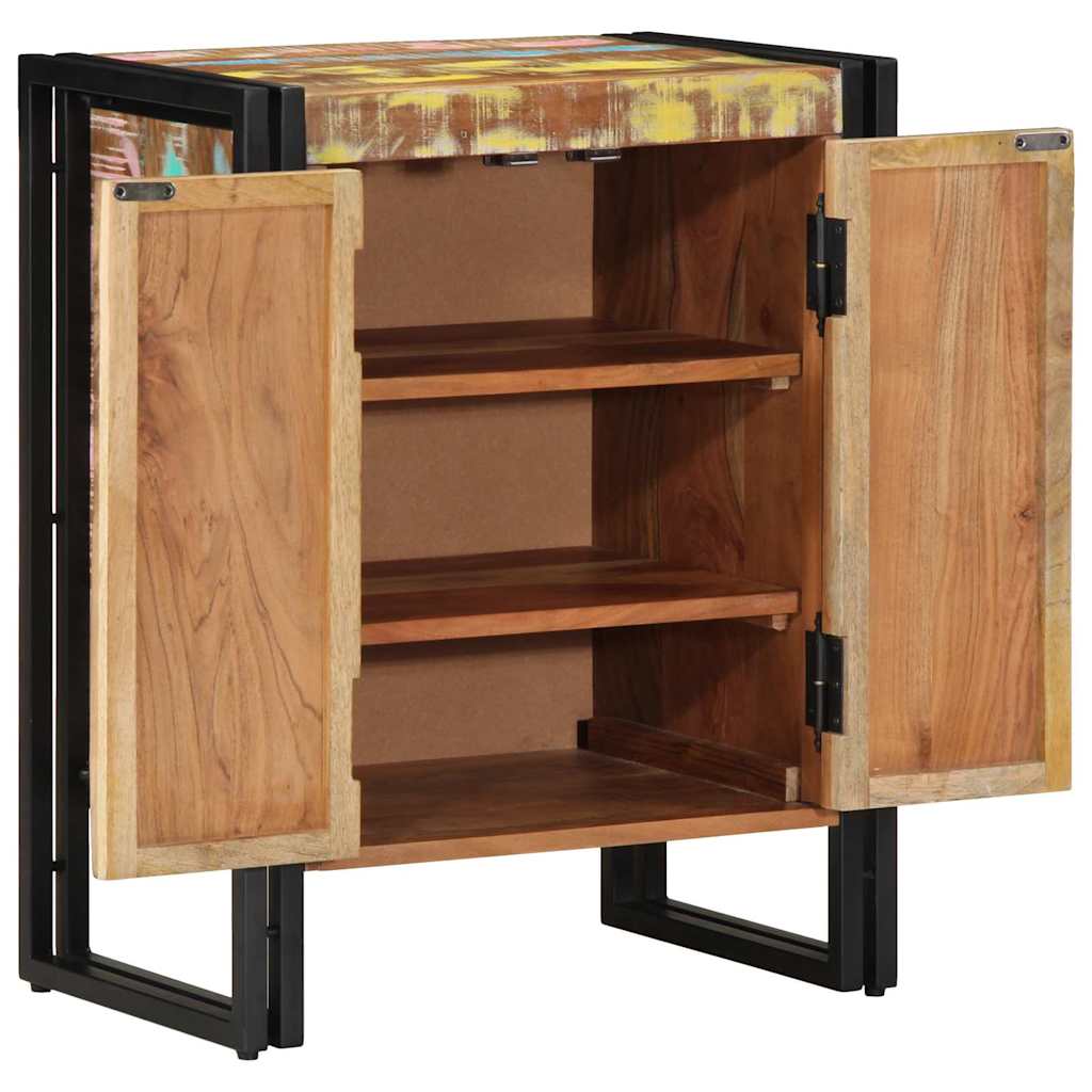 Cipőszekrény Sokszínű 56 x 35 x 70 cm Tömör újrahasznosított fa