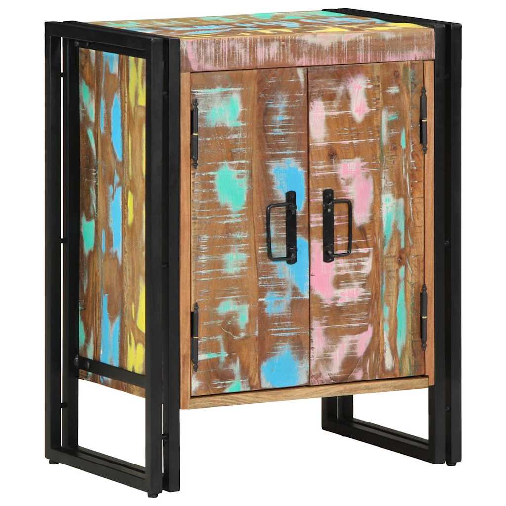 Cipőszekrény Sokszínű 56 x 35 x 70 cm Tömör újrahasznosított fa