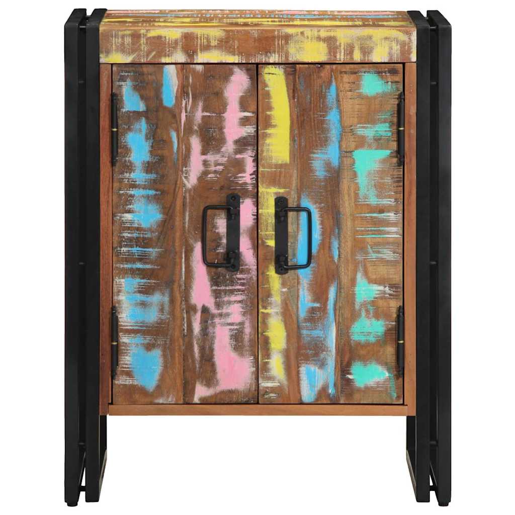 Cipőszekrény Sokszínű 56 x 35 x 70 cm Tömör újrahasznosított fa
