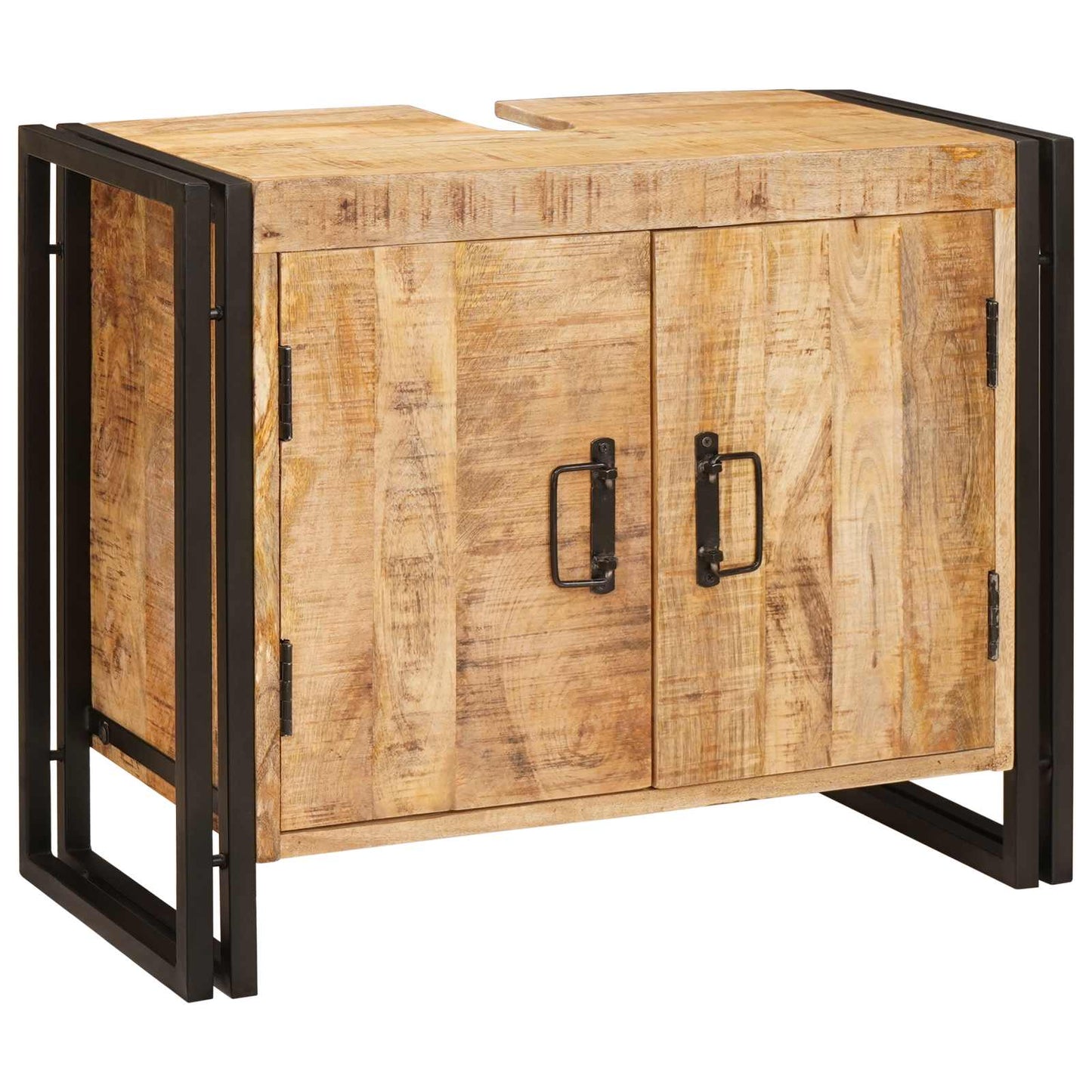 Mosdókagyló szekrény Barna 71 x 33 x 58 cm Tömör Mangófát
