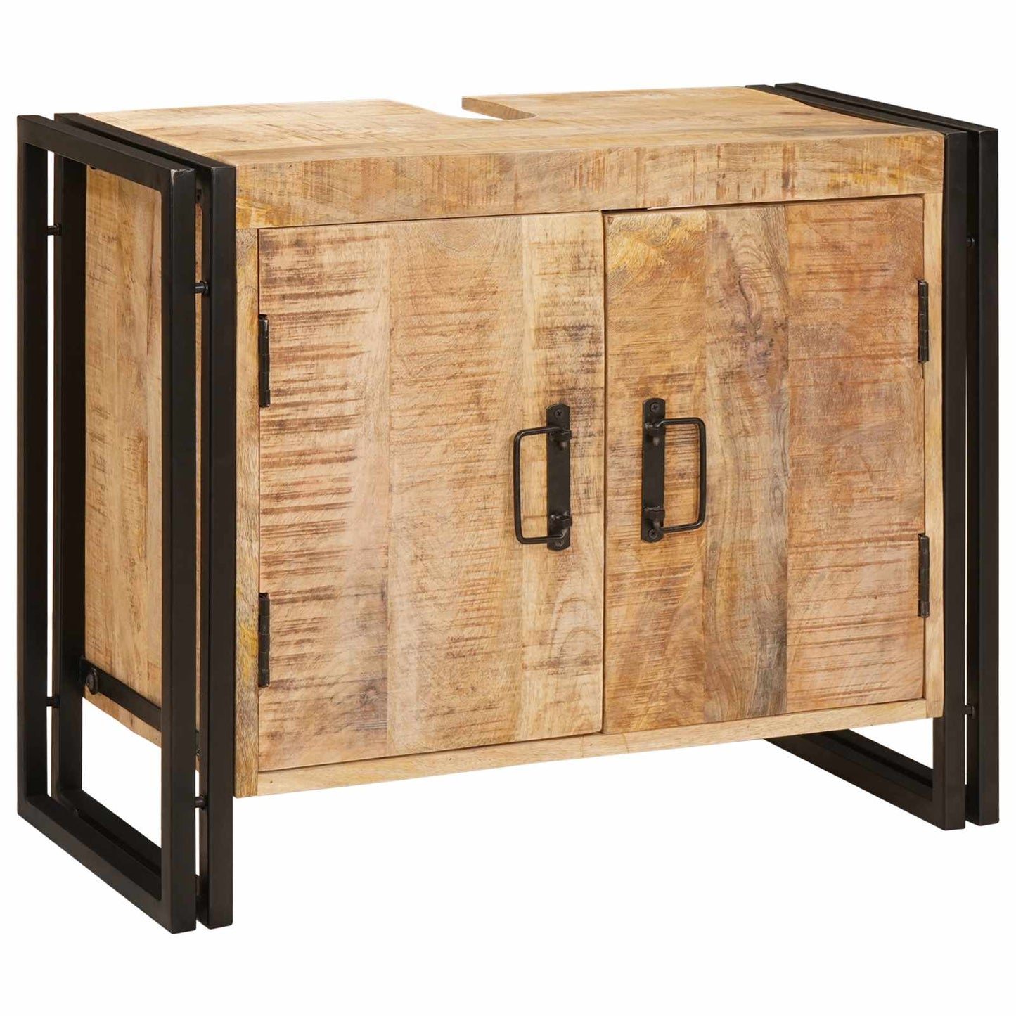 Mosdókagyló szekrény Barna 71 x 33 x 58 cm Tömör Mangófát