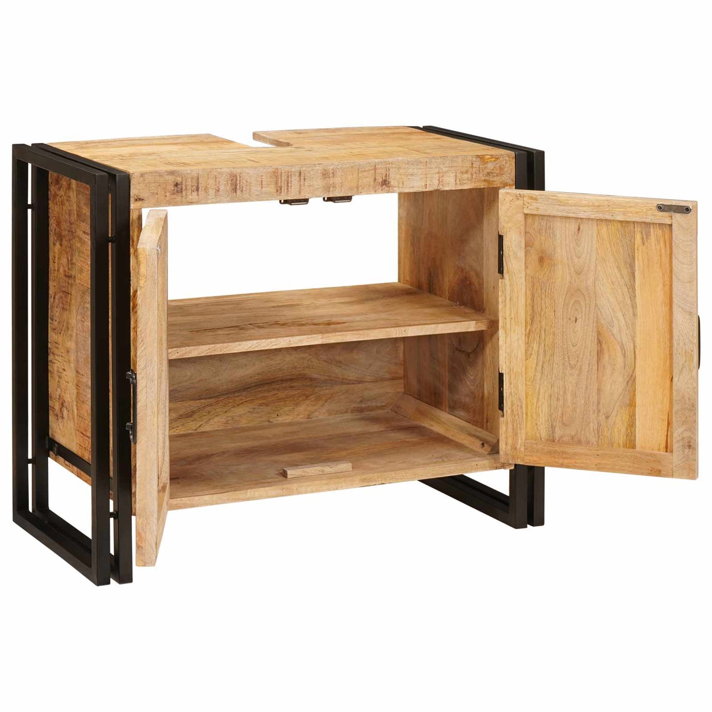 Mosdókagyló szekrény Barna 71 x 33 x 58 cm Tömör Mangófát