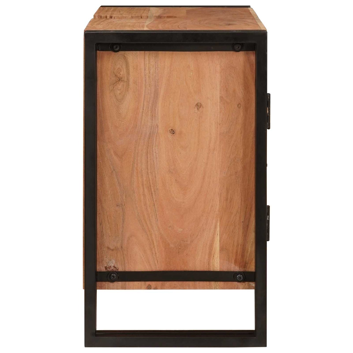 Mosdókagyló szekrény ajtóval Barna 71 x 33 x 58 cm Tömör Akácfa