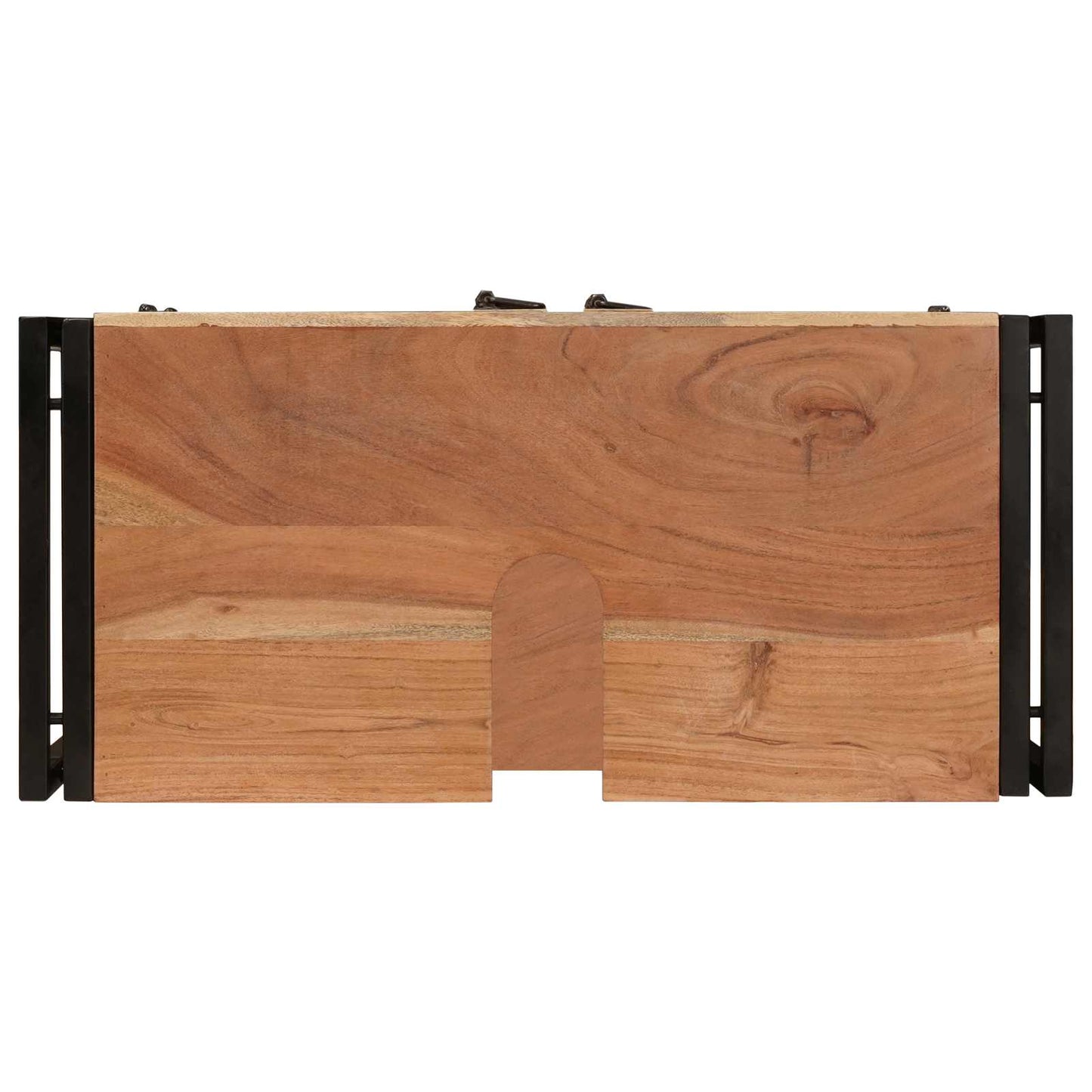 Mosdókagyló szekrény ajtóval Barna 71 x 33 x 58 cm Tömör Akácfa
