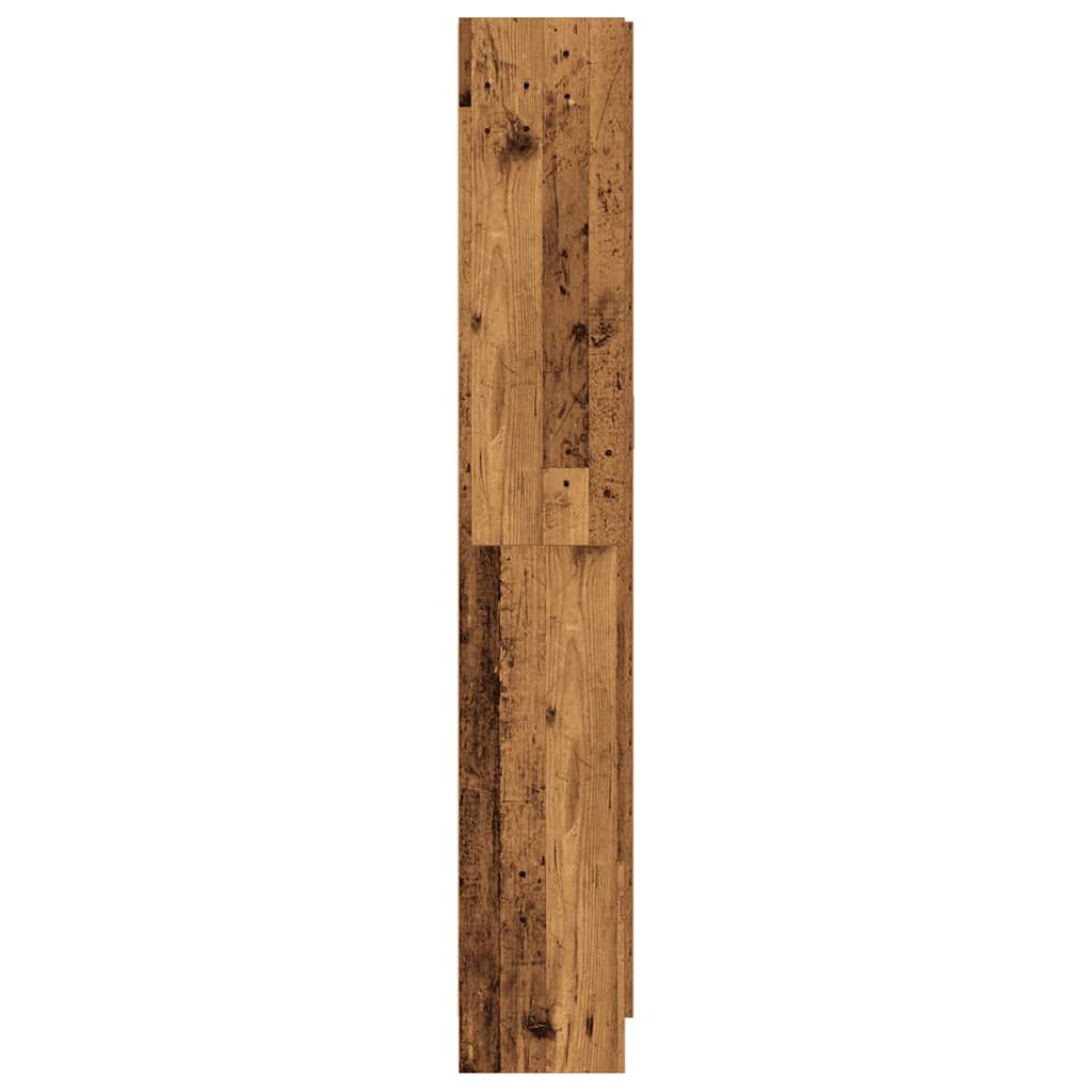 antik fa színű szerelt fa magasszekrény 82,5 x 30,5 x 185 cm