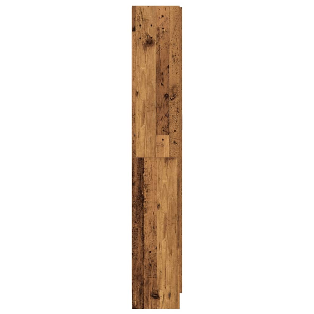antik fa színű szerelt fa magasszekrény 82,5 x 30,5 x 185 cm