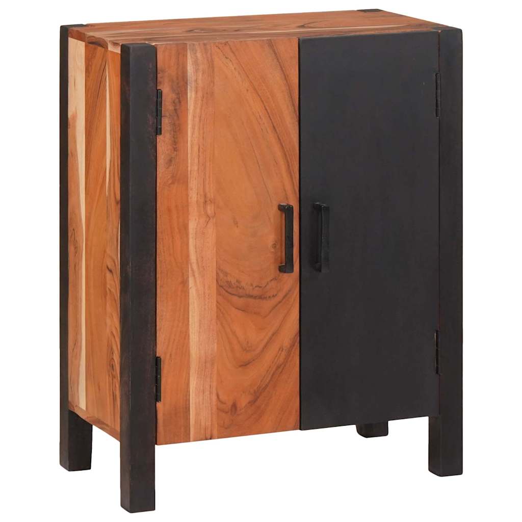 Széf fiókkal 3 pcs Barna 55 x 30 x 75 cm Tömör Akácfa