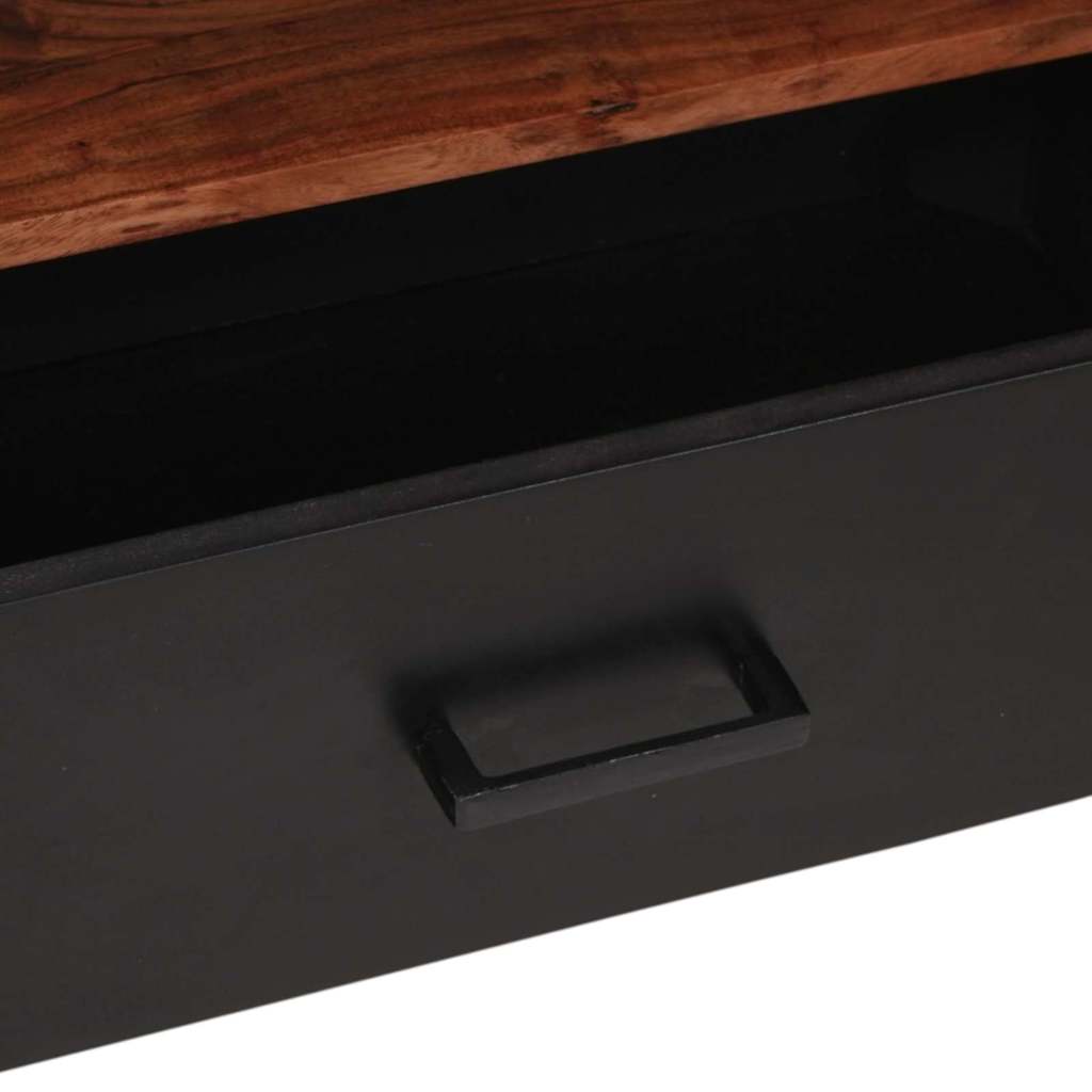 Média szekrény fiókkal Barna 110 x 30 x 40 cm Tömör Akácfa