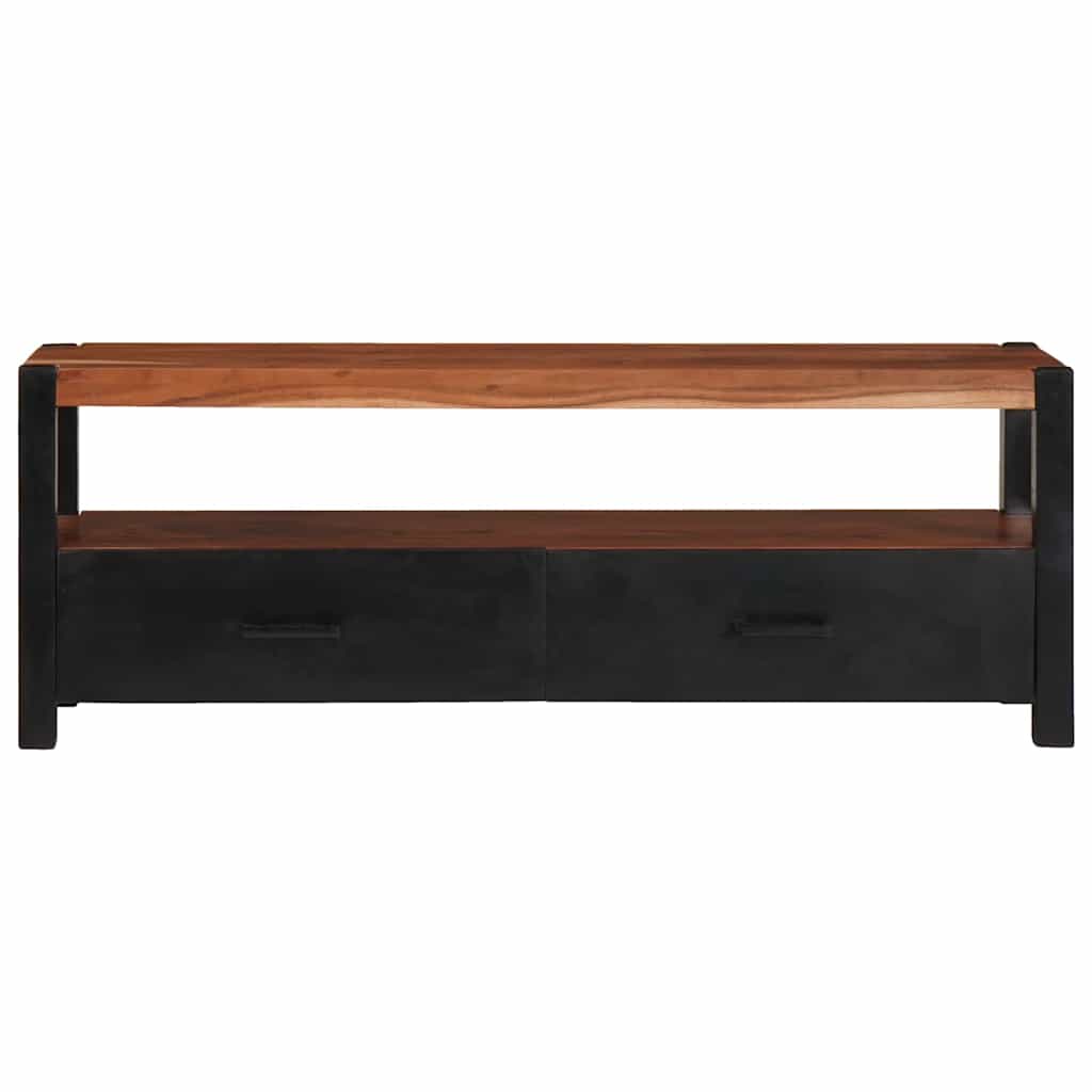 Média szekrény fiókkal Barna 110 x 30 x 40 cm Tömör Akácfa