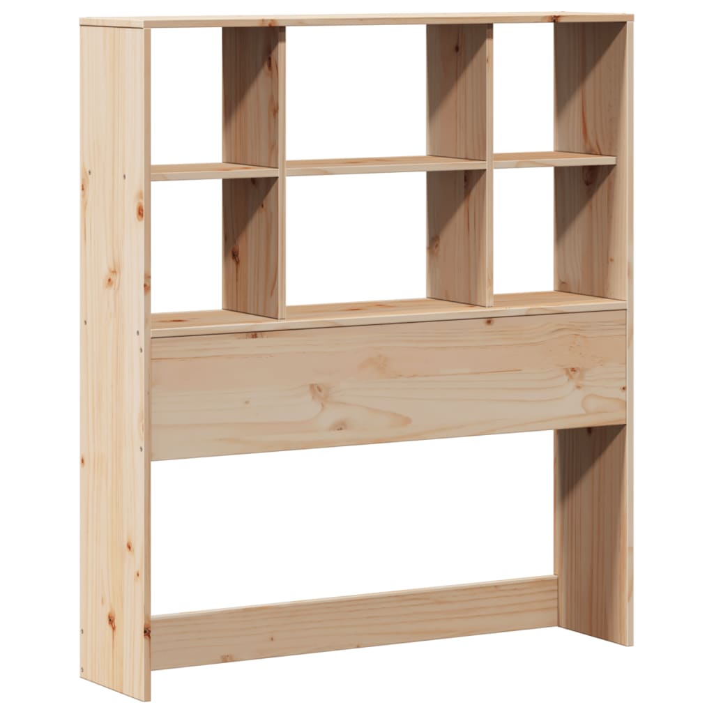 tömör fenyőfa könyvespolcos ágy matrac nélkül 90 x 200 cm