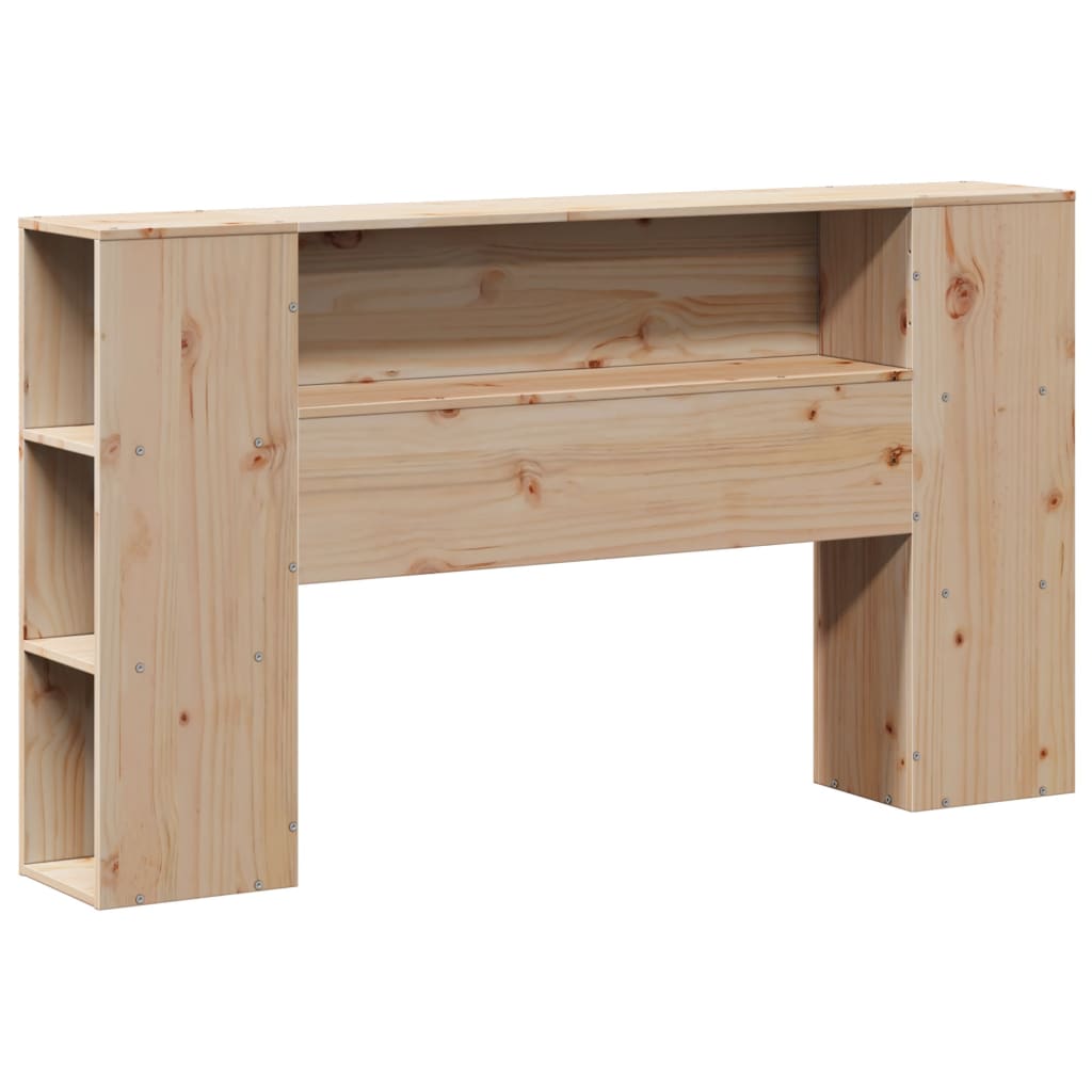 tömör fenyőfa könyvespolcos ágy matrac nélkül 135 x 190 cm