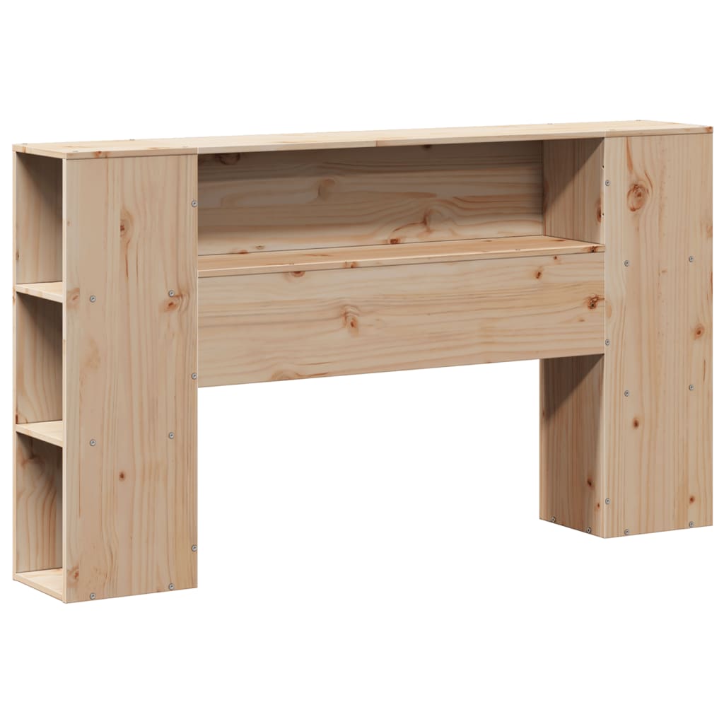 tömör fenyőfa könyvespolcos ágy matrac nélkül 135 x 190 cm