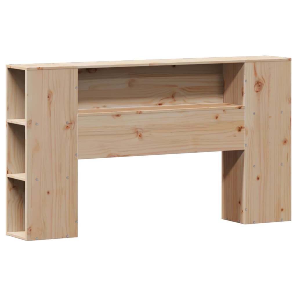 tömör fenyőfa könyvespolcos ágy matrac nélkül 135 x 190 cm