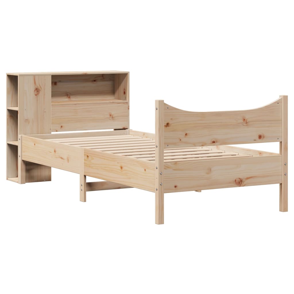 tömör fenyőfa ágy matrac nélkül 75 x 190 cm