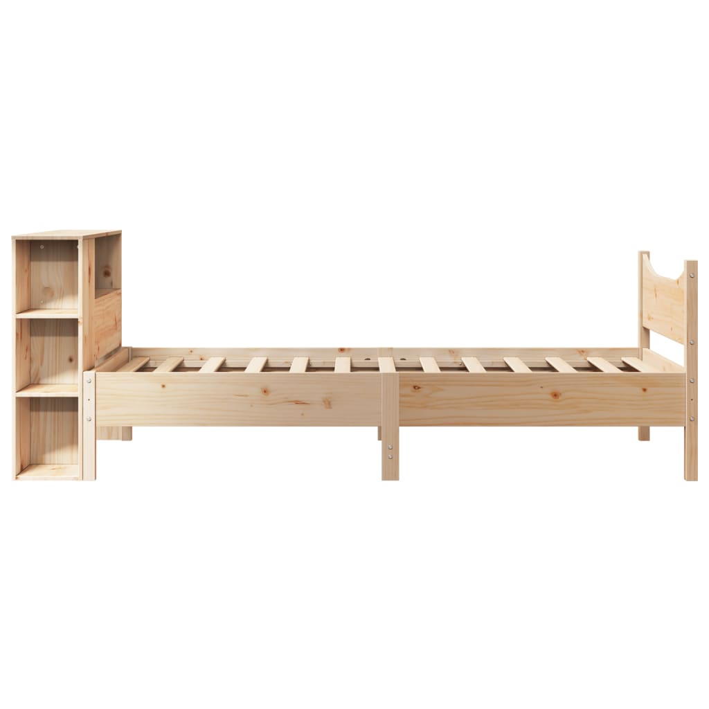 tömör fenyőfa ágy matrac nélkül 75 x 190 cm