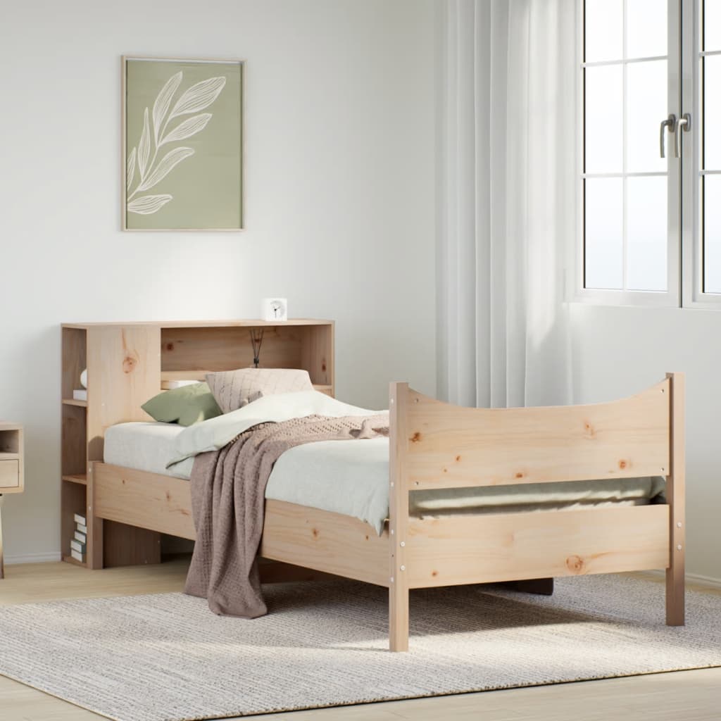 tömör fenyőfa ágy matrac nélkül 75 x 190 cm